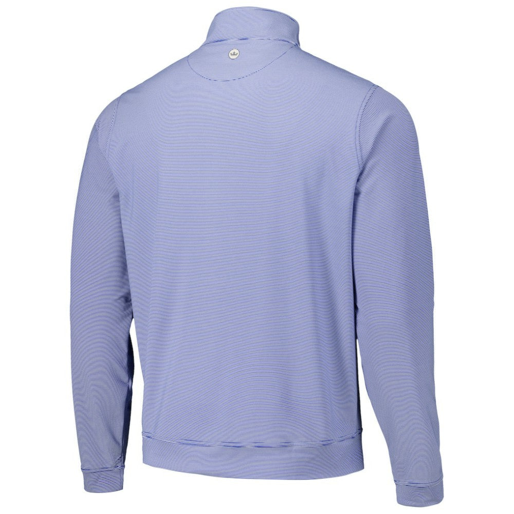 Texas Rangers Peter Millar Perth Sugar Stripe Performance Quarter-Zip Top | MLB For sale