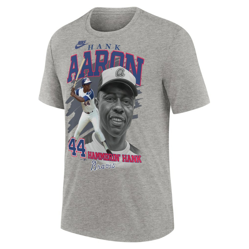 Hank Aaron Atlanta Braves Nike Cooperstown Collection Player Local T-Shirt | MLB Outlet