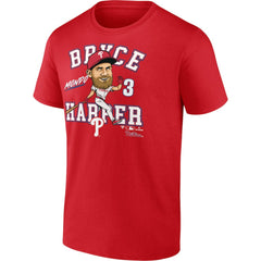 Bryce Harper Philadelphia Phillies Fanatics Hometown Caricature T-Shirt | MLB For sale