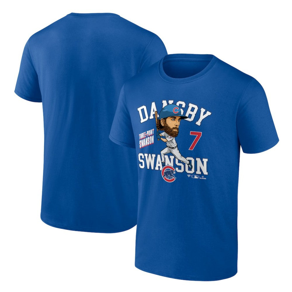 Dansby Swanson Chicago Cubs Fanatics Hometown Caricature T-Shirt | MLB New