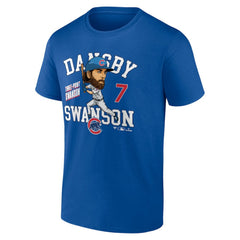 Dansby Swanson Chicago Cubs Fanatics Hometown Caricature T-Shirt | MLB New