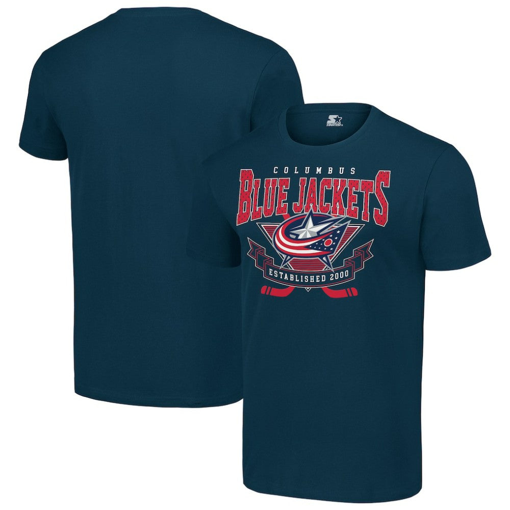 Columbus Blue Jackets Starter Team Logo Graphic T-Shirt Sale