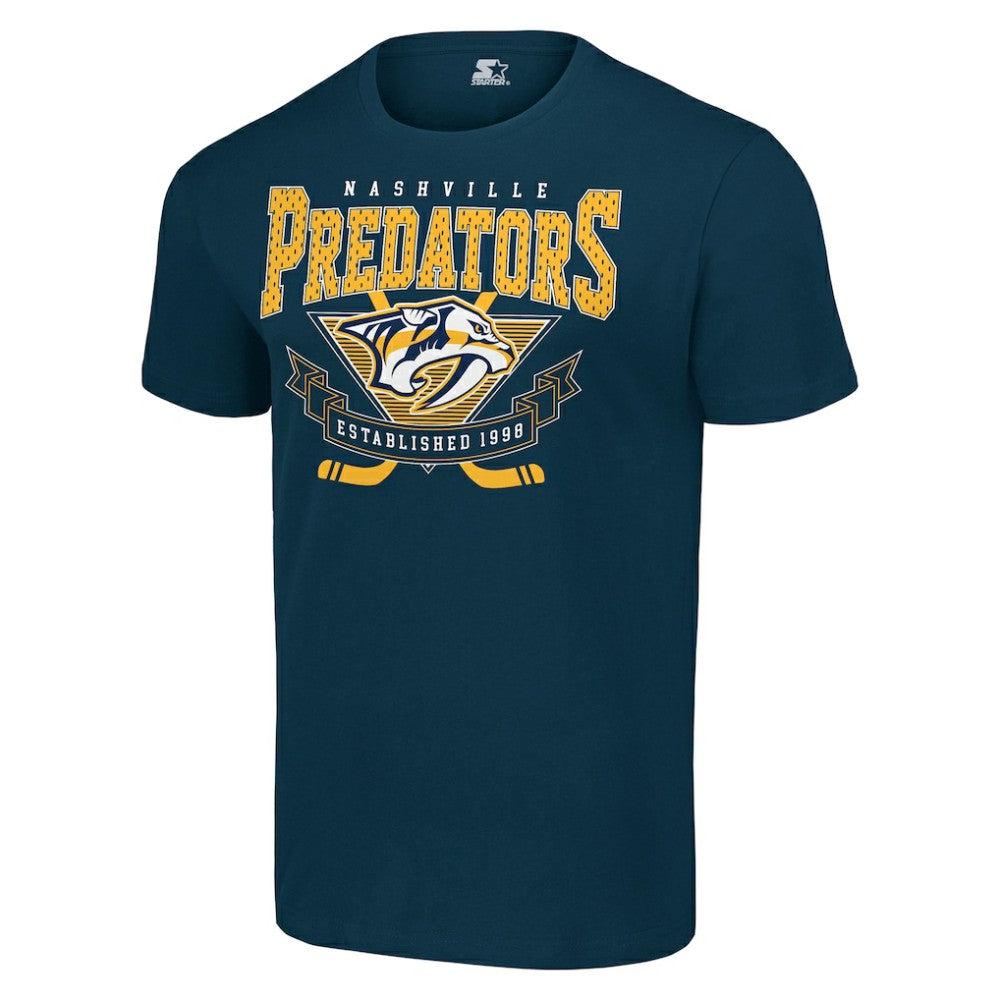 Nashville Predators Starter Team Logo Graphic T-Shirt On Sale