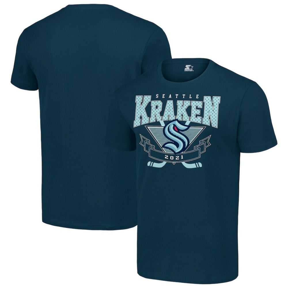 Seattle Kraken Starter Team Logo Graphic T-Shirt On Sale