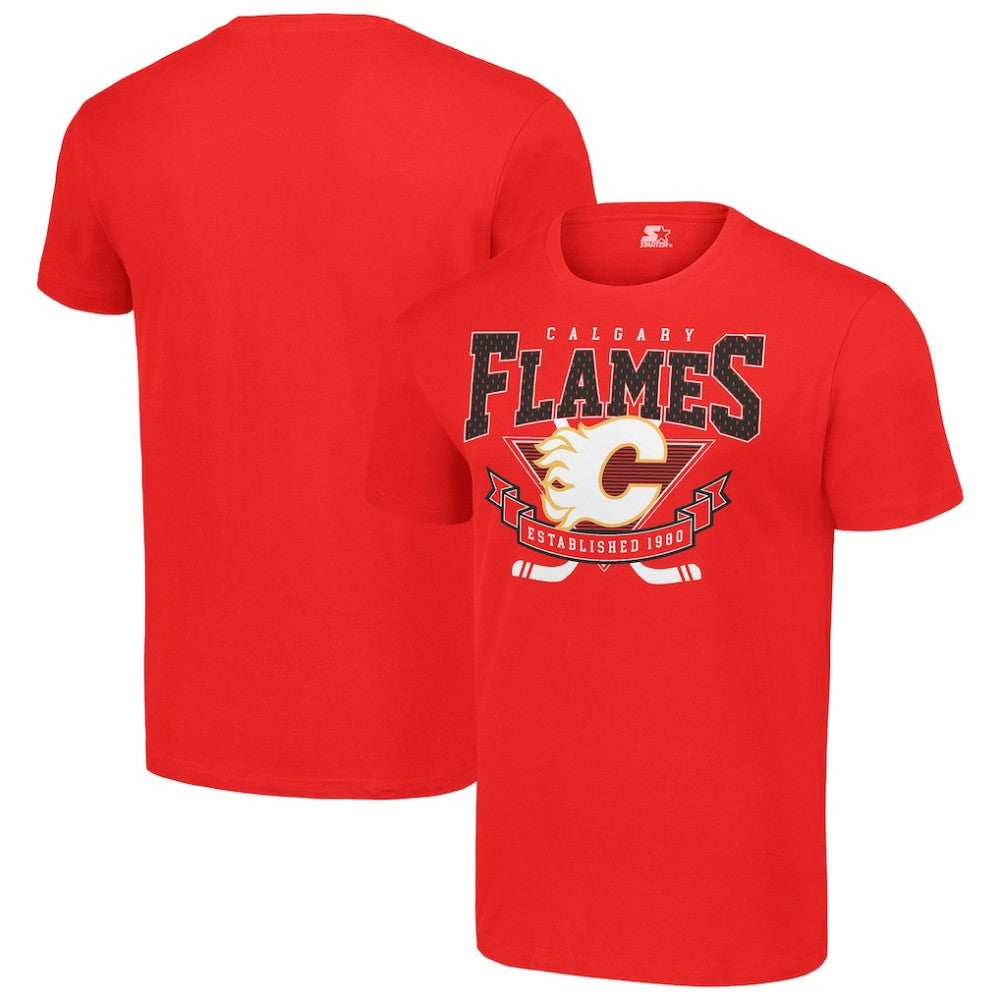 Calgary Flames Starter Team Logo Graphic T-Shirt Online