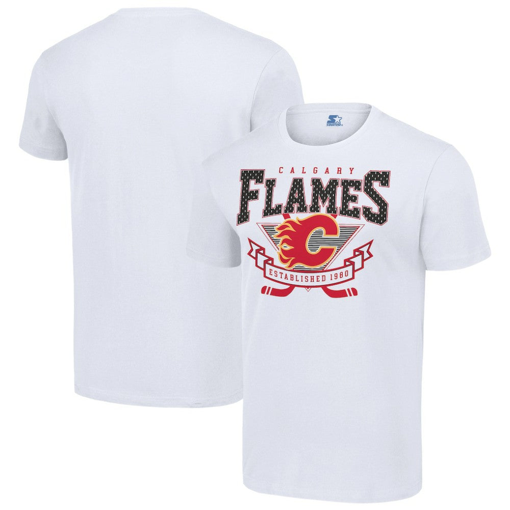 Calgary Flames Starter Team Logo Graphic T-Shirt Sale