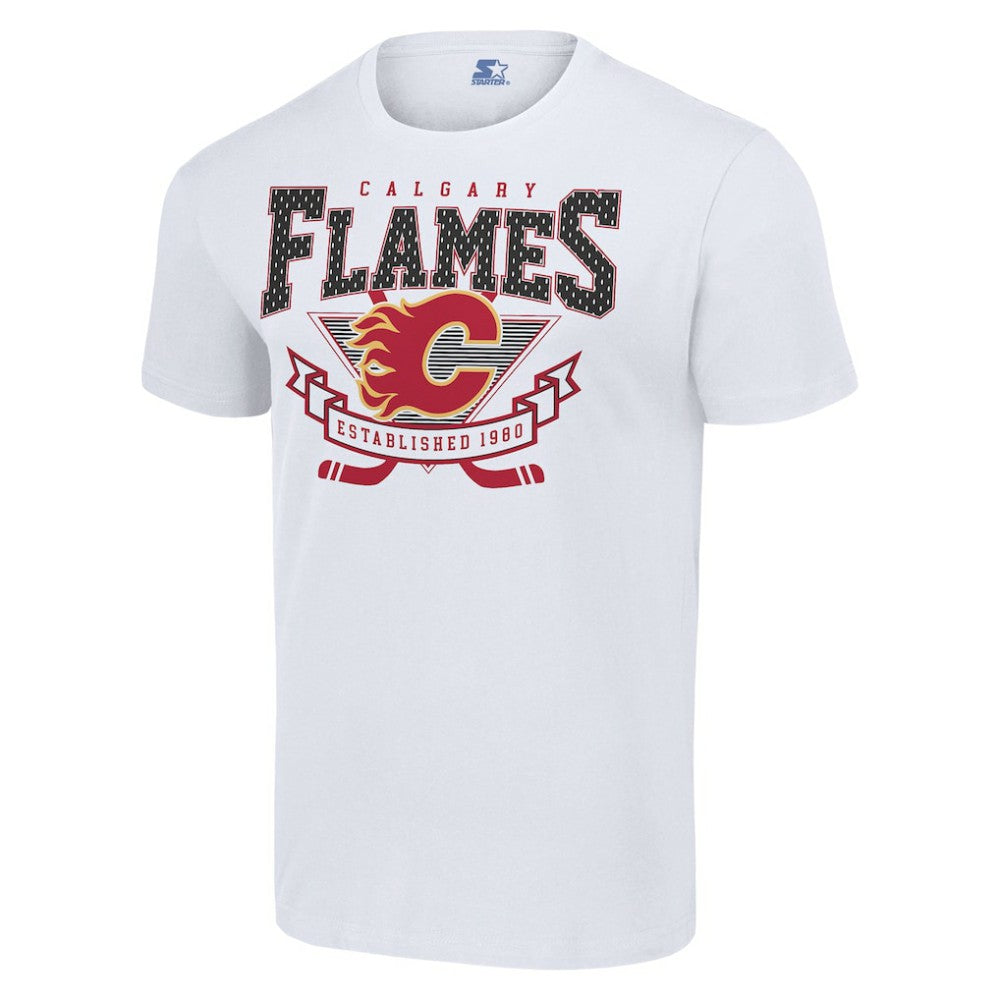 Calgary Flames Starter Team Logo Graphic T-Shirt Sale