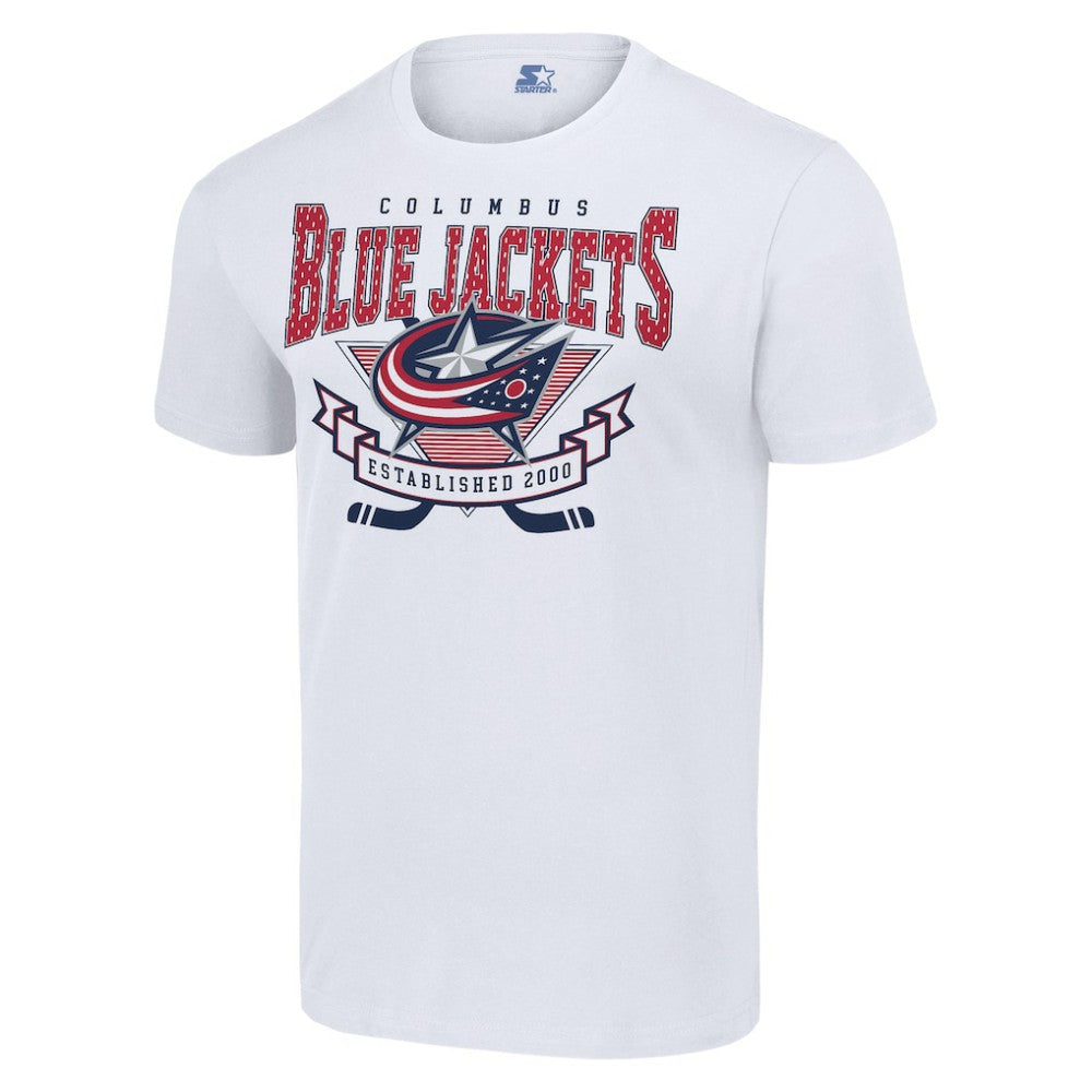 Columbus Blue Jackets Starter Team Logo Graphic T-Shirt Outlet