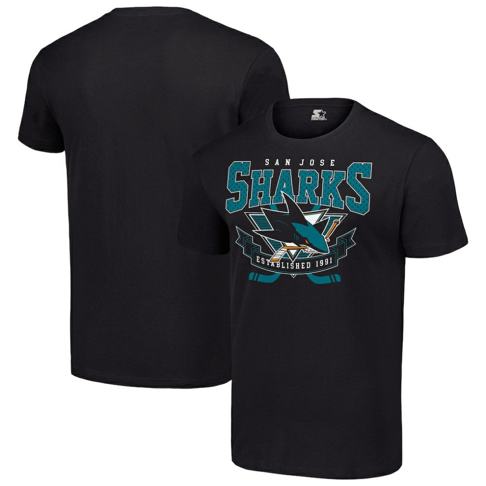San Jose Sharks Starter Team Logo Graphic T-Shirt Outlet