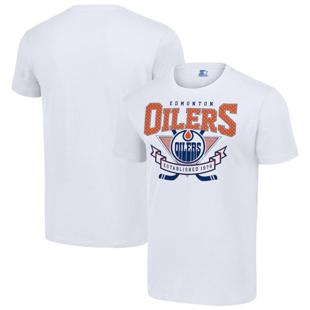 Edmonton Oilers Starter Team Logo Graphic T-Shirt Outlet