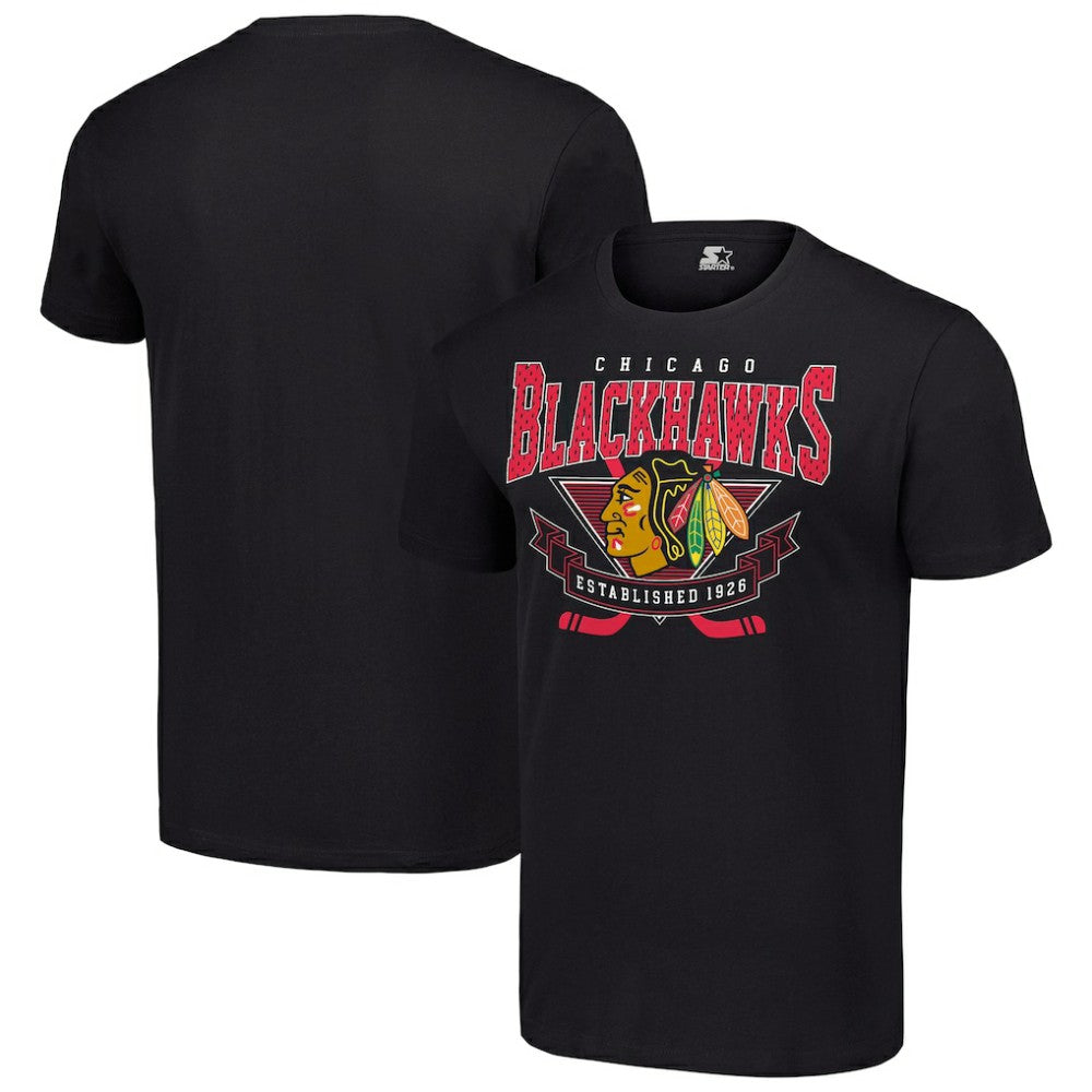 Chicago Blackhawks Starter Team Logo Graphic T-Shirt For Sale