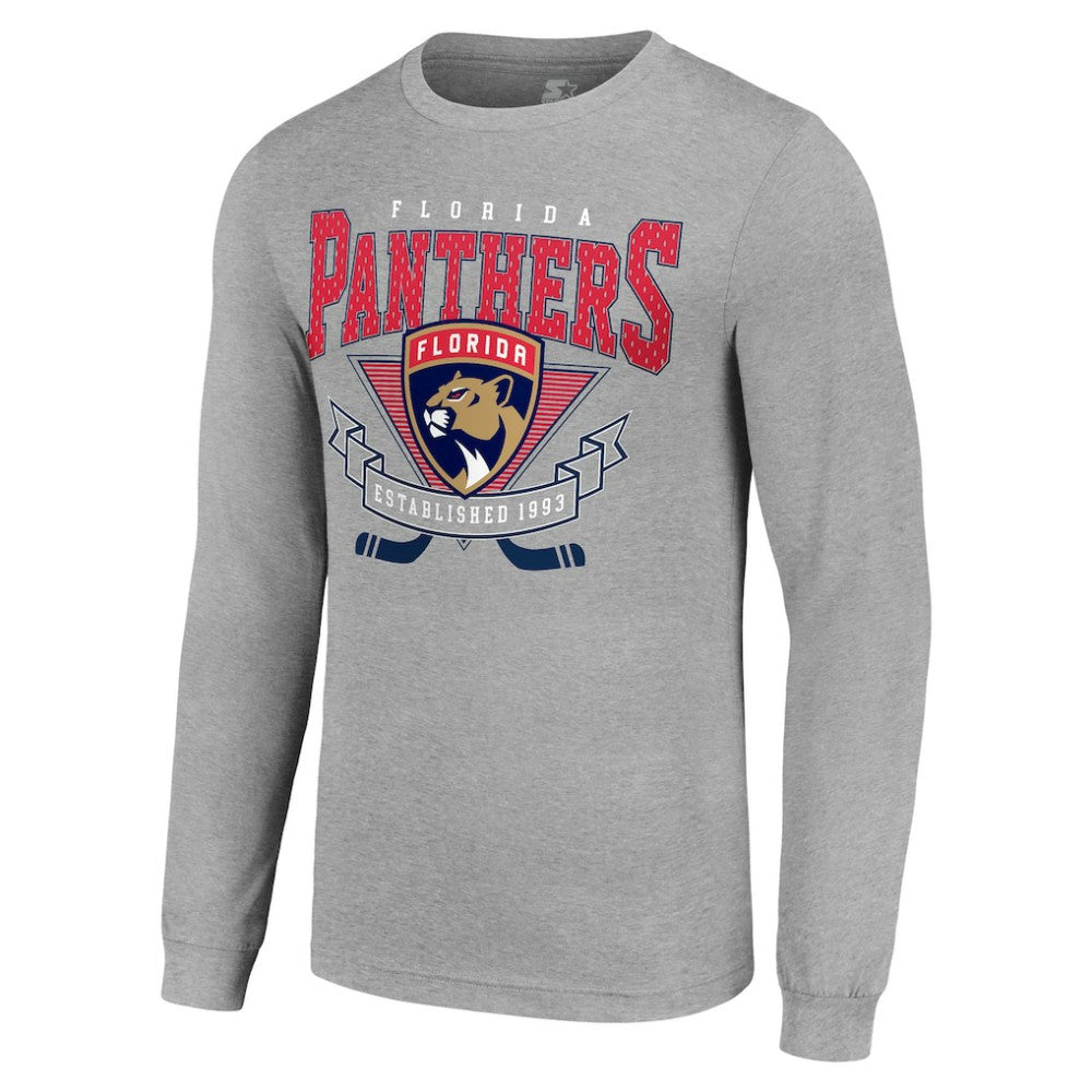 Florida Panthers Starter '80s Inspired Team Logo Long Sleeve T-Shirt Discount