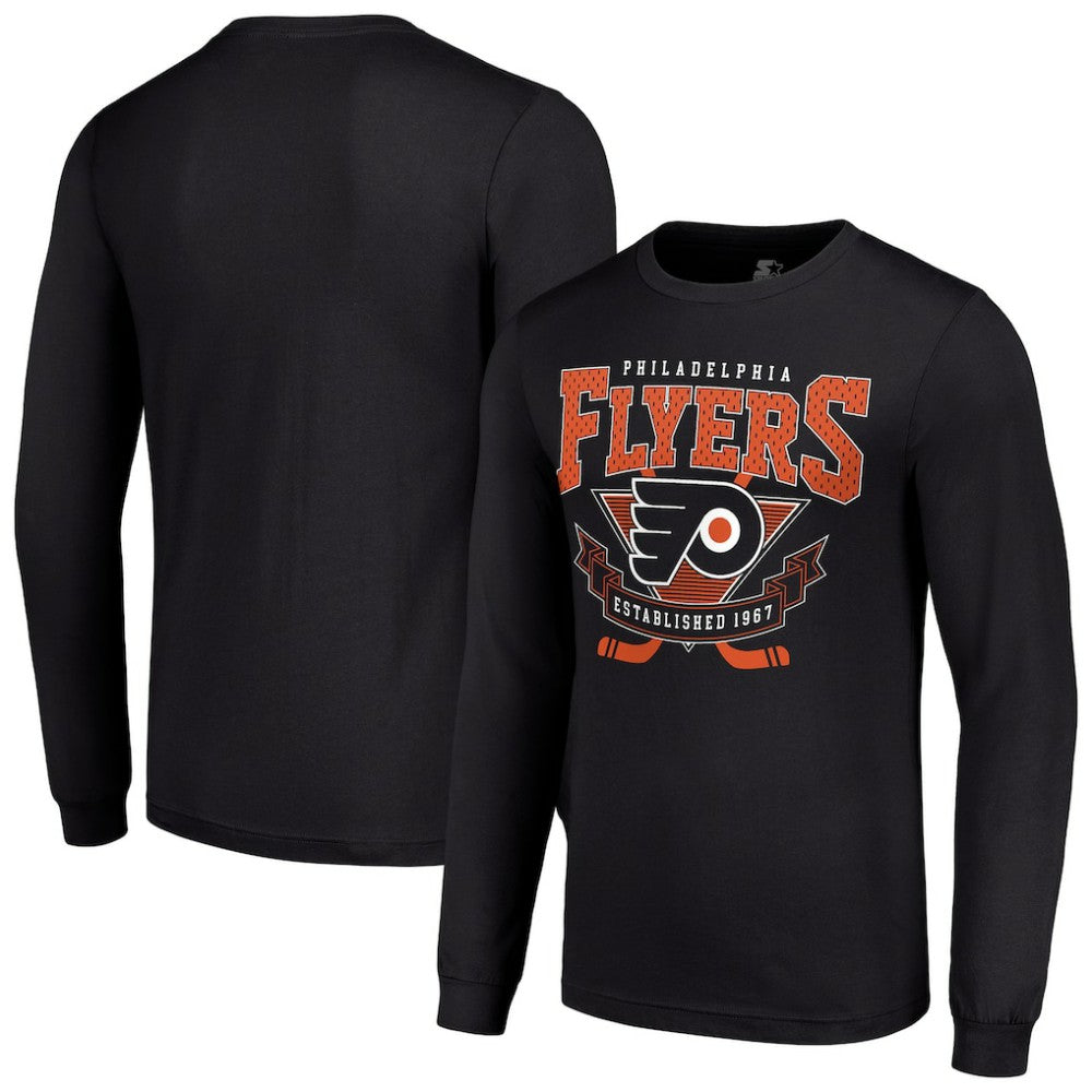 Philadelphia Flyers Starter Team Logo Graphic Long Sleeve T-Shirt On Sale