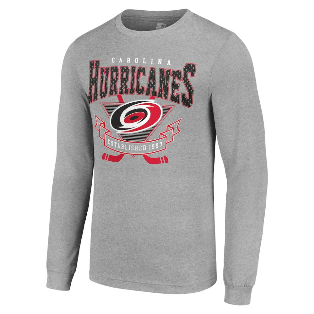 Carolina Hurricanes Starter '80s Inspired Team Logo Long Sleeve T-Shirt On Sale