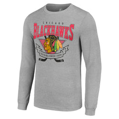 Chicago Blackhawks Starter '80s Inspired Team Logo Long Sleeve T-Shirt Outlet
