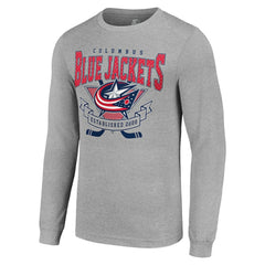 Columbus Blue Jackets Starter '80s Inspired Team Logo Long Sleeve T-Shirt On Sale