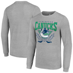 Vancouver Canucks Starter '80s Inspired Team Logo Long Sleeve T-Shirt Outlet