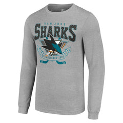 San Jose Sharks Starter '80s Inspired Team Logo Long Sleeve T-Shirt On Sale