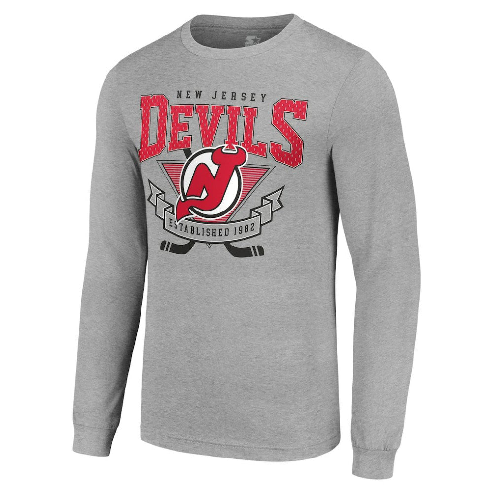 New Jersey Devils Starter '80s Inspired Team Logo Long Sleeve T-Shirt Sale