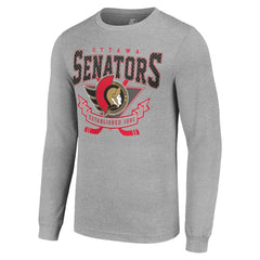 Ottawa Senators Starter '80s Inspired Team Logo Long Sleeve T-Shirt Discount