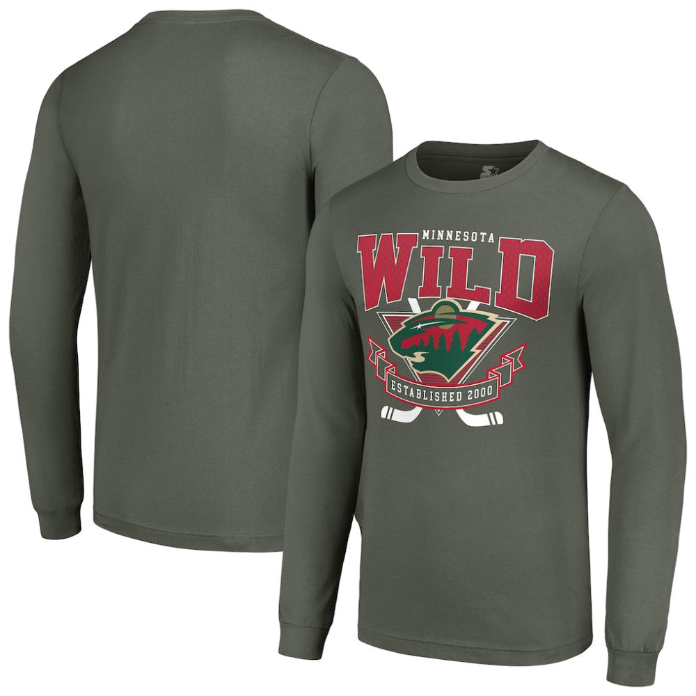Minnesota Wild Starter Team Logo Graphic Long Sleeve T-Shirt Online