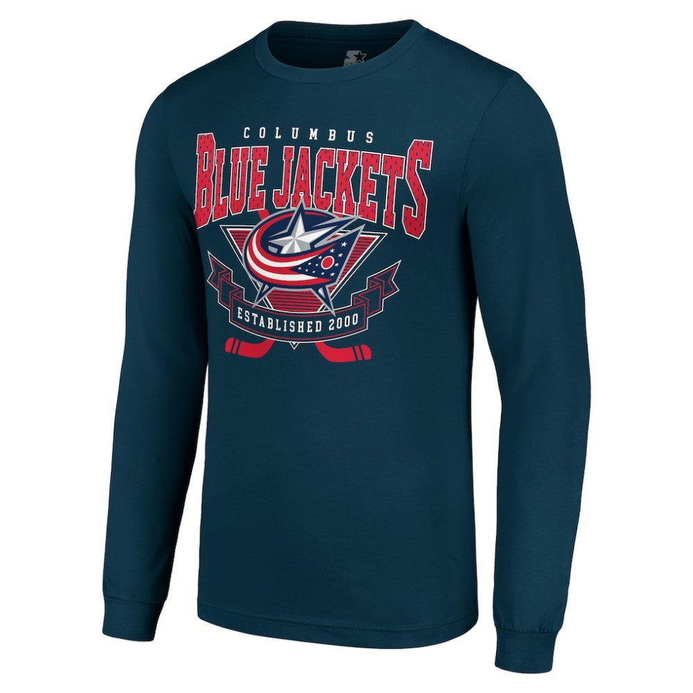 Columbus Blue Jackets Starter Team Logo Graphic Long Sleeve T-Shirt Outlet