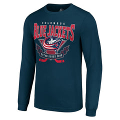 Columbus Blue Jackets Starter Team Logo Graphic Long Sleeve T-Shirt Outlet