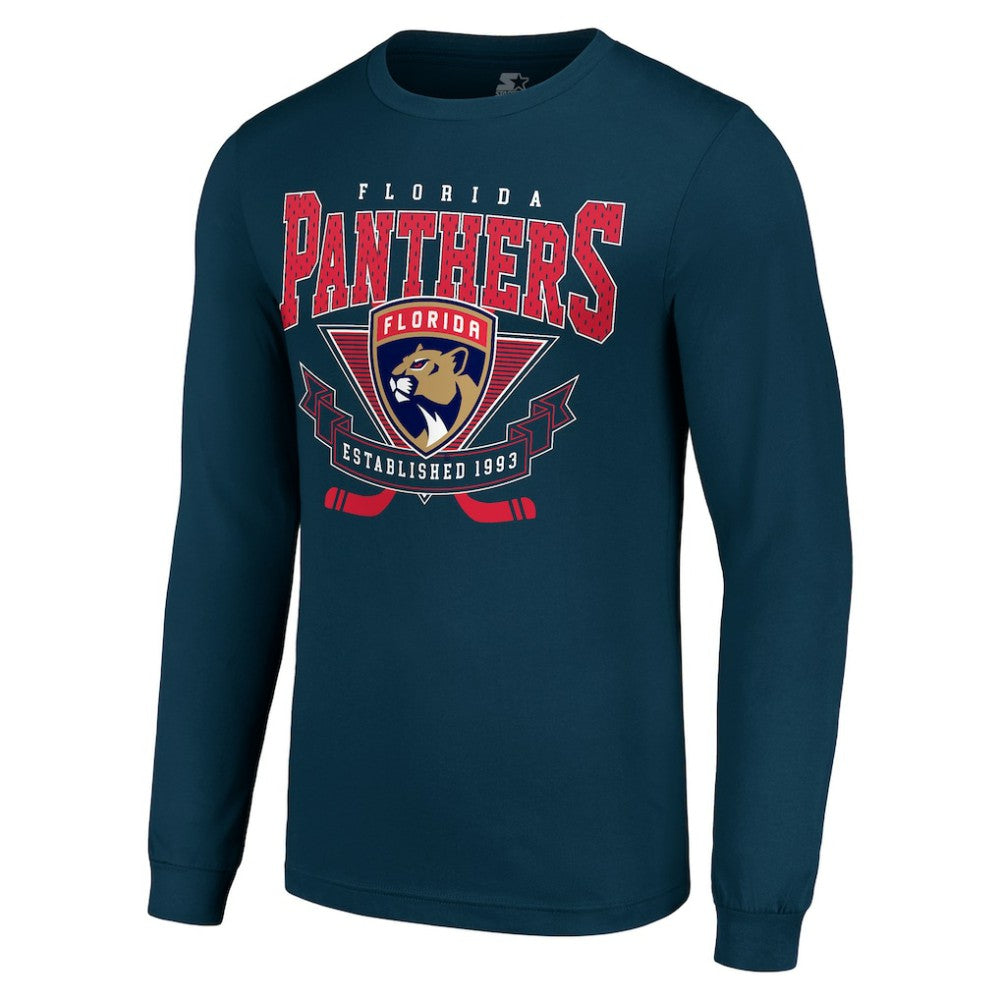 Florida Panthers Starter Team Logo Graphic Long Sleeve T-Shirt For Sale