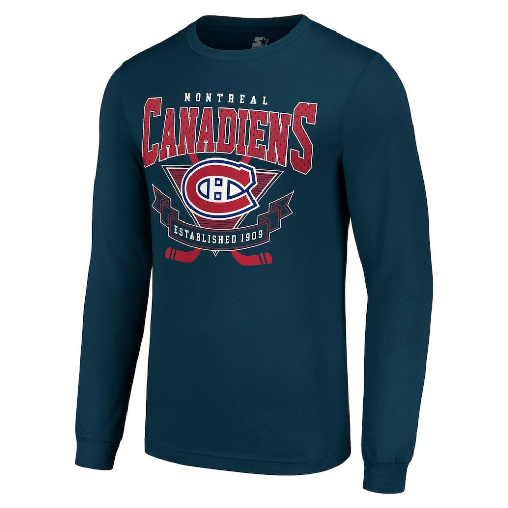 Montreal Canadiens Starter Team Logo Graphic Long Sleeve T-Shirt Outlet