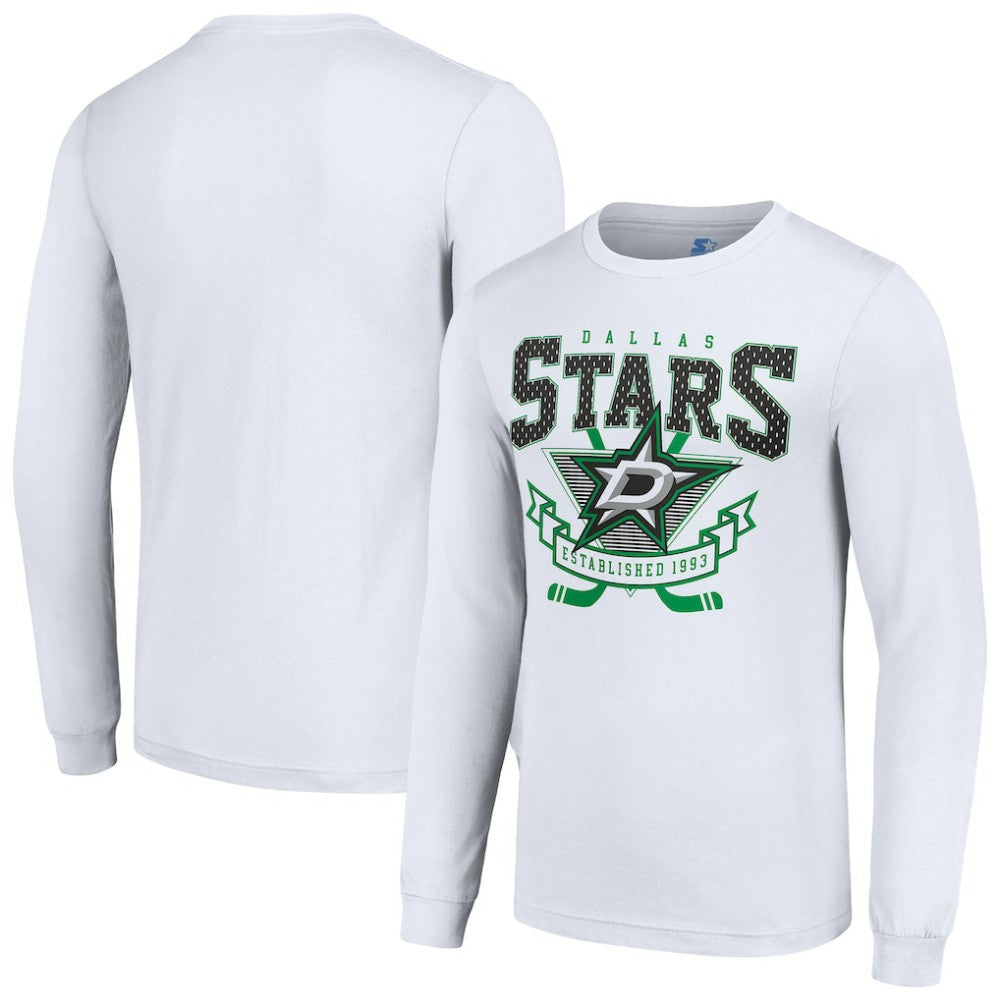 Dallas Stars Starter Team Logo Graphic Long Sleeve T-Shirt For Sale