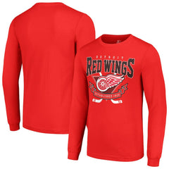 Detroit Red Wings Starter Team Logo Graphic Long Sleeve T-Shirt For Sale
