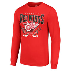 Detroit Red Wings Starter Team Logo Graphic Long Sleeve T-Shirt For Sale