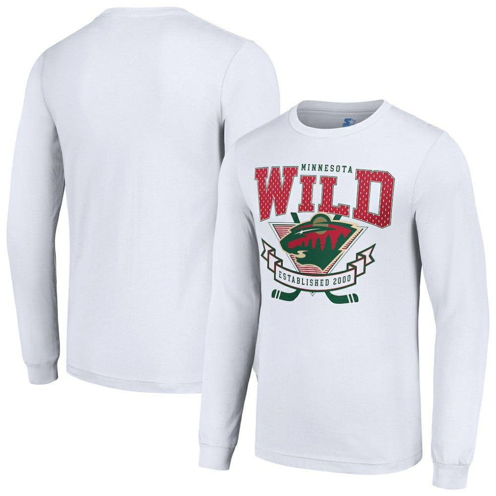 Minnesota Wild Starter Team Logo Graphic Long Sleeve T-Shirt Discount
