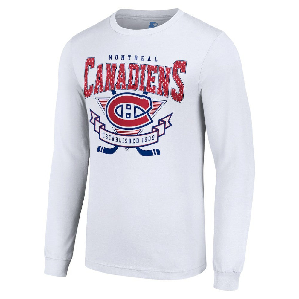 Montreal Canadiens Starter Team Logo Graphic Long Sleeve T-Shirt Outlet