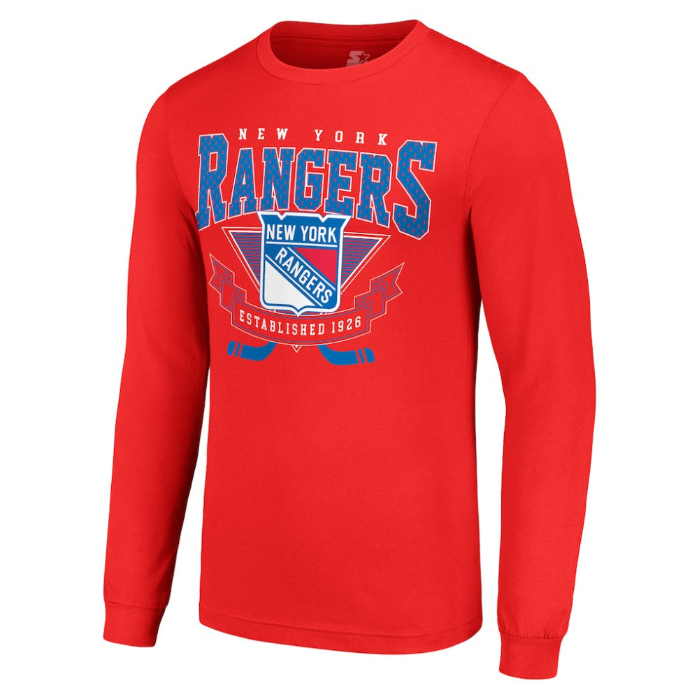 New York Rangers Starter Team Logo Graphic Long Sleeve T-Shirt Outlet