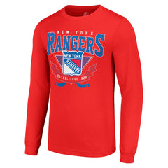 New York Rangers Starter Team Logo Graphic Long Sleeve T-Shirt Outlet