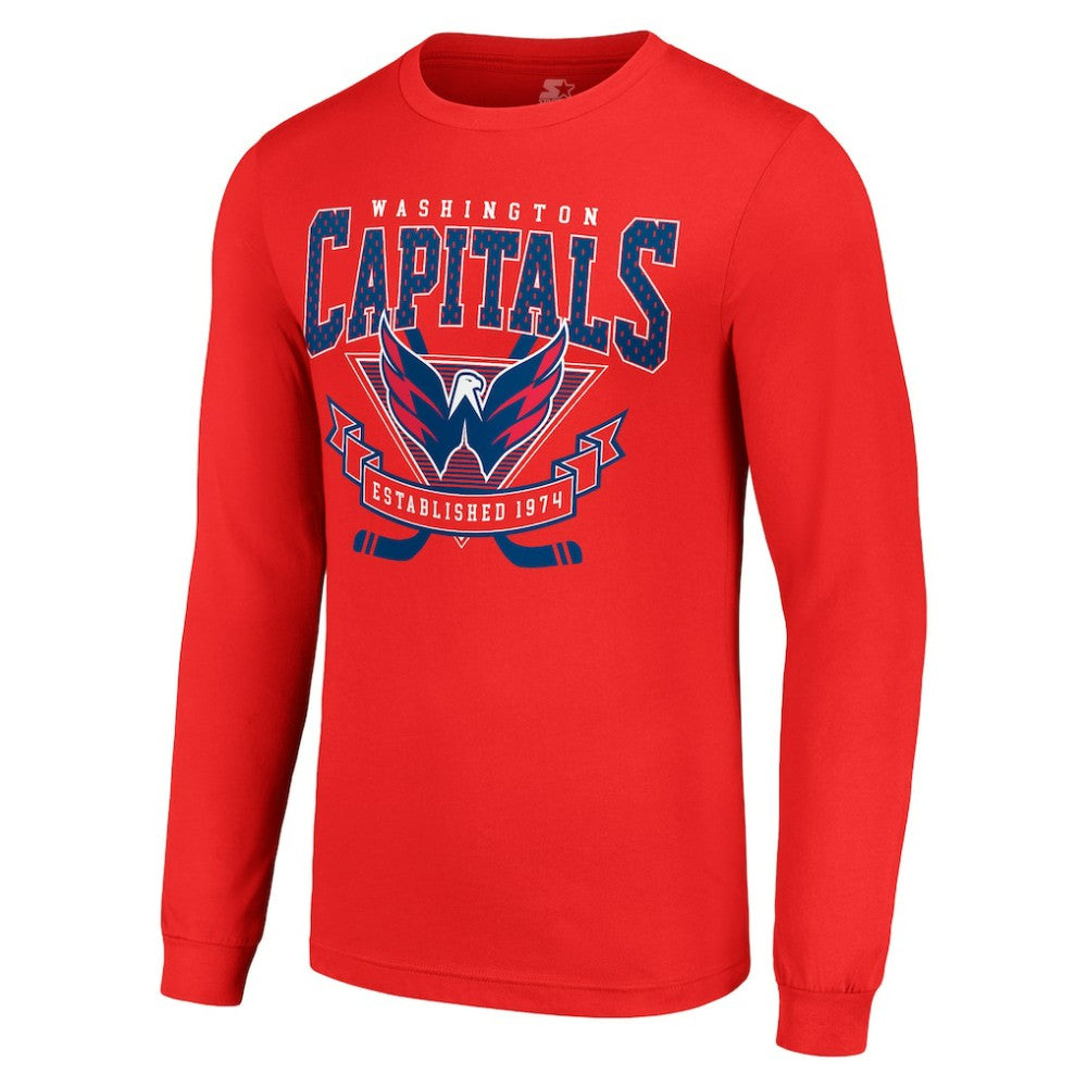 Washington Capitals Starter Team Logo Graphic Long Sleeve T-Shirt For Sale