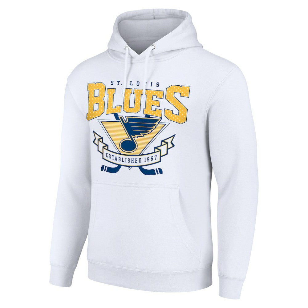 St. Louis Blues Starter Team Logo Graphic Fleece Tri-Blend Pullover Hoodie Online