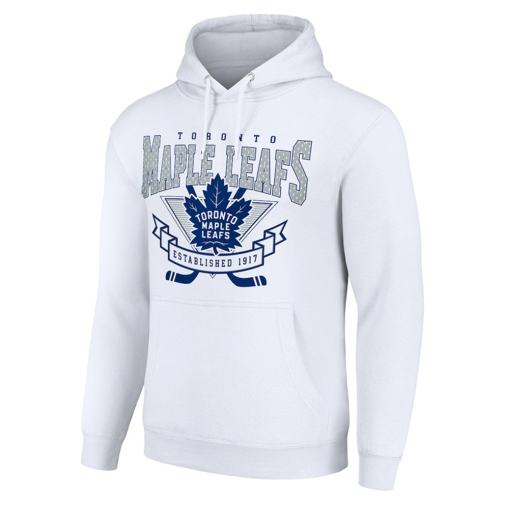 Toronto Maple Leafs Starter Team Logo Graphic Fleece Tri-Blend Pullover Hoodie Discount