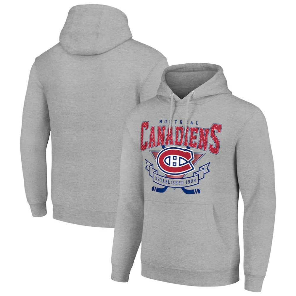 Montreal Canadiens Starter Team Logo Graphic Fleece Tri-Blend Pullover Hoodie Online