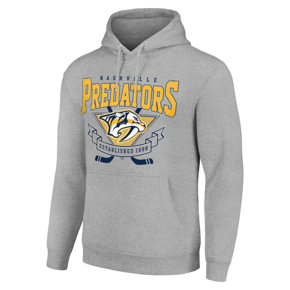 Nashville Predators Starter Team Logo Graphic Fleece Tri-Blend Pullover Hoodie On Sale
