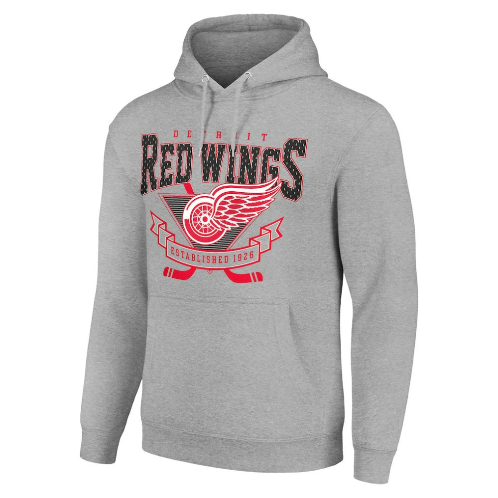 Detroit Red Wings Starter Team Logo Graphic Fleece Tri-Blend Pullover Hoodie Online