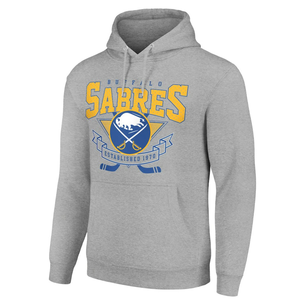 Buffalo Sabres Starter Team Logo Graphic Fleece Tri-Blend Pullover Hoodie On Sale
