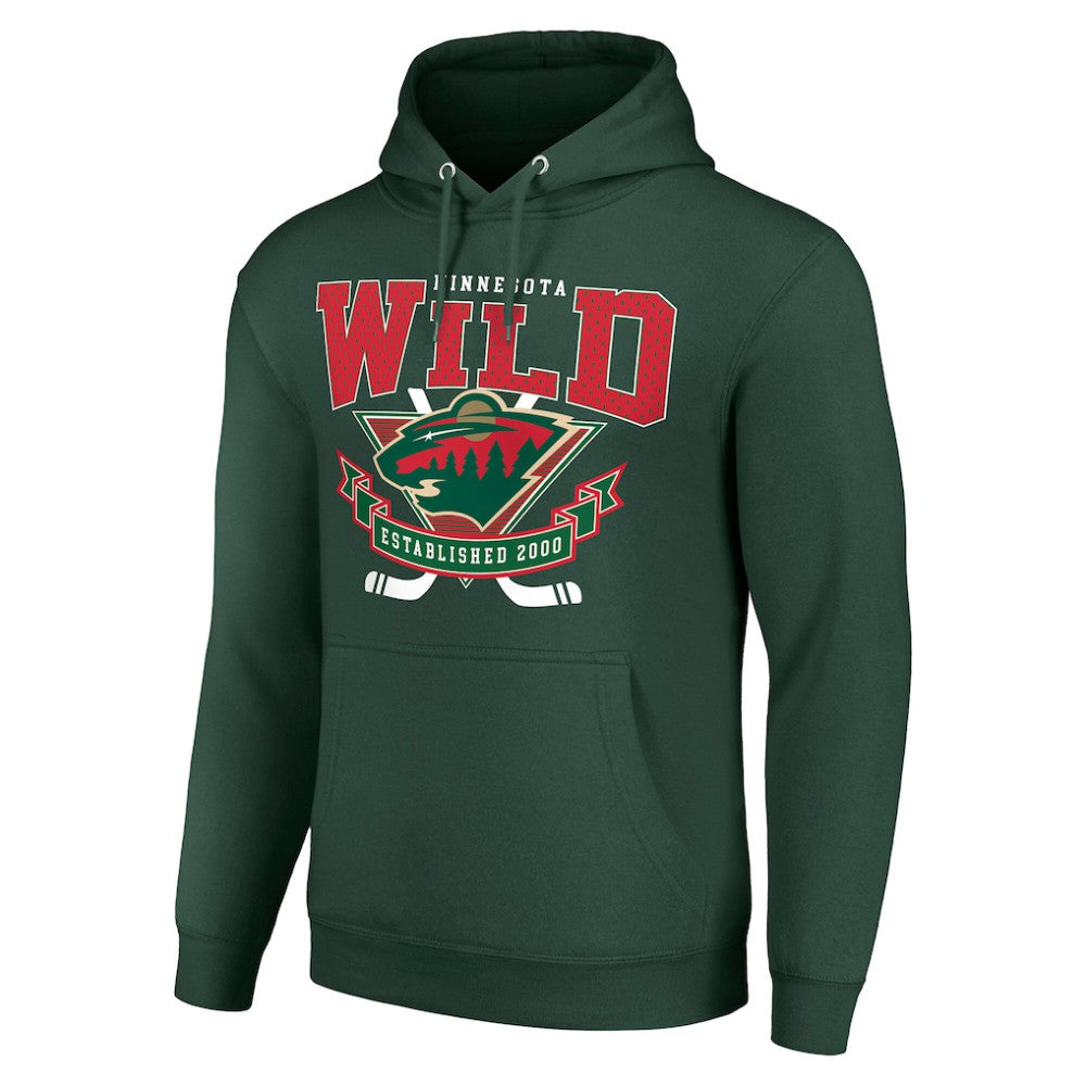 Minnesota Wild Starter Team Logo Graphic Fleece Tri-Blend Pullover Hoodie Sale