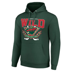 Minnesota Wild Starter Team Logo Graphic Fleece Tri-Blend Pullover Hoodie Sale