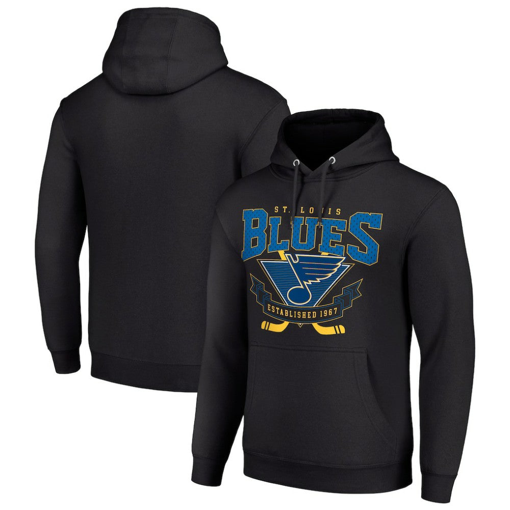 St. Louis Blues Starter Team Logo Graphic Fleece Tri-Blend Pullover Hoodie Sale