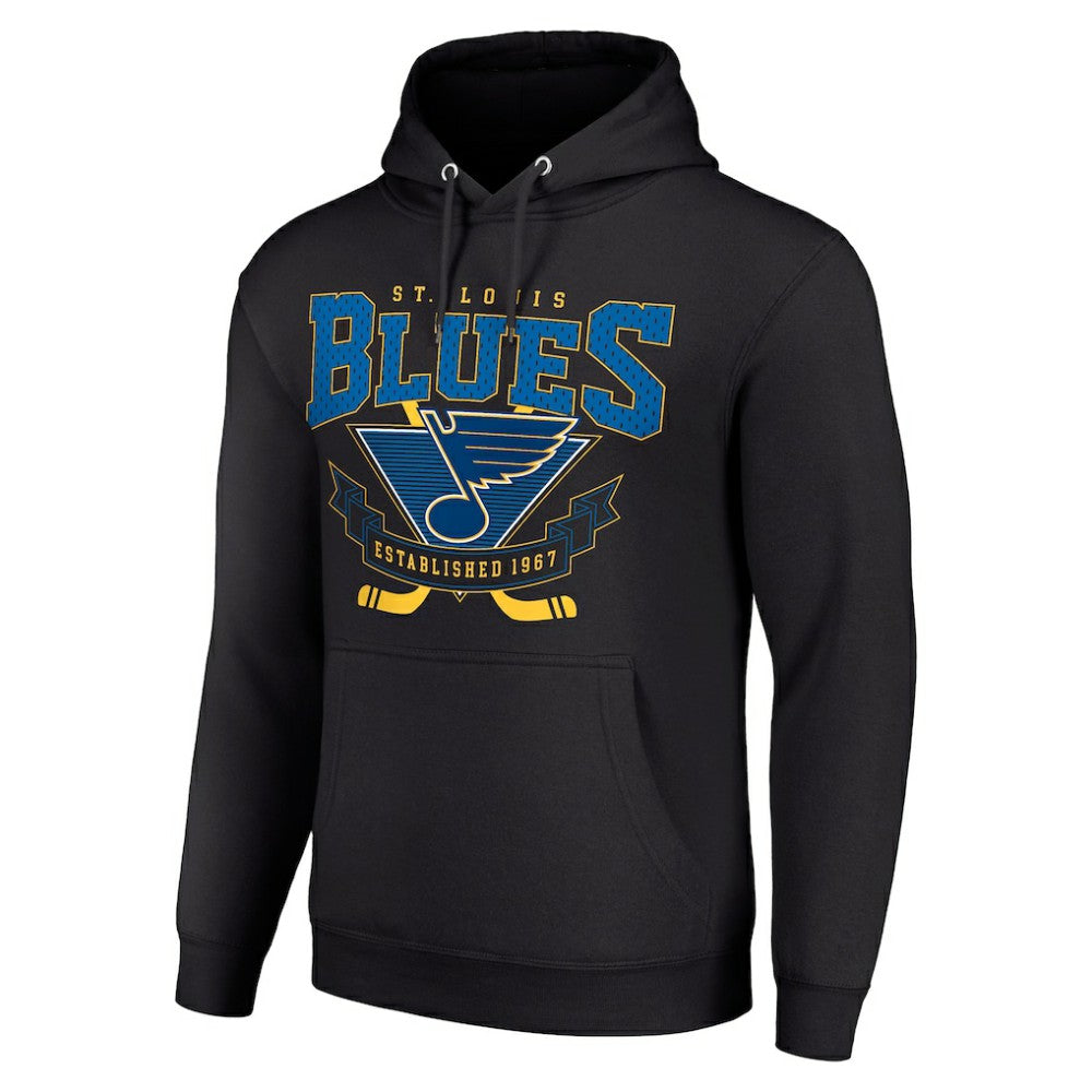 St. Louis Blues Starter Team Logo Graphic Fleece Tri-Blend Pullover Hoodie Sale