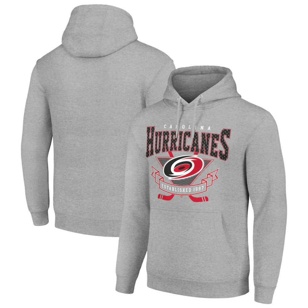 Carolina Hurricanes Starter Team Logo Graphic Fleece Tri-Blend Pullover Hoodie Online