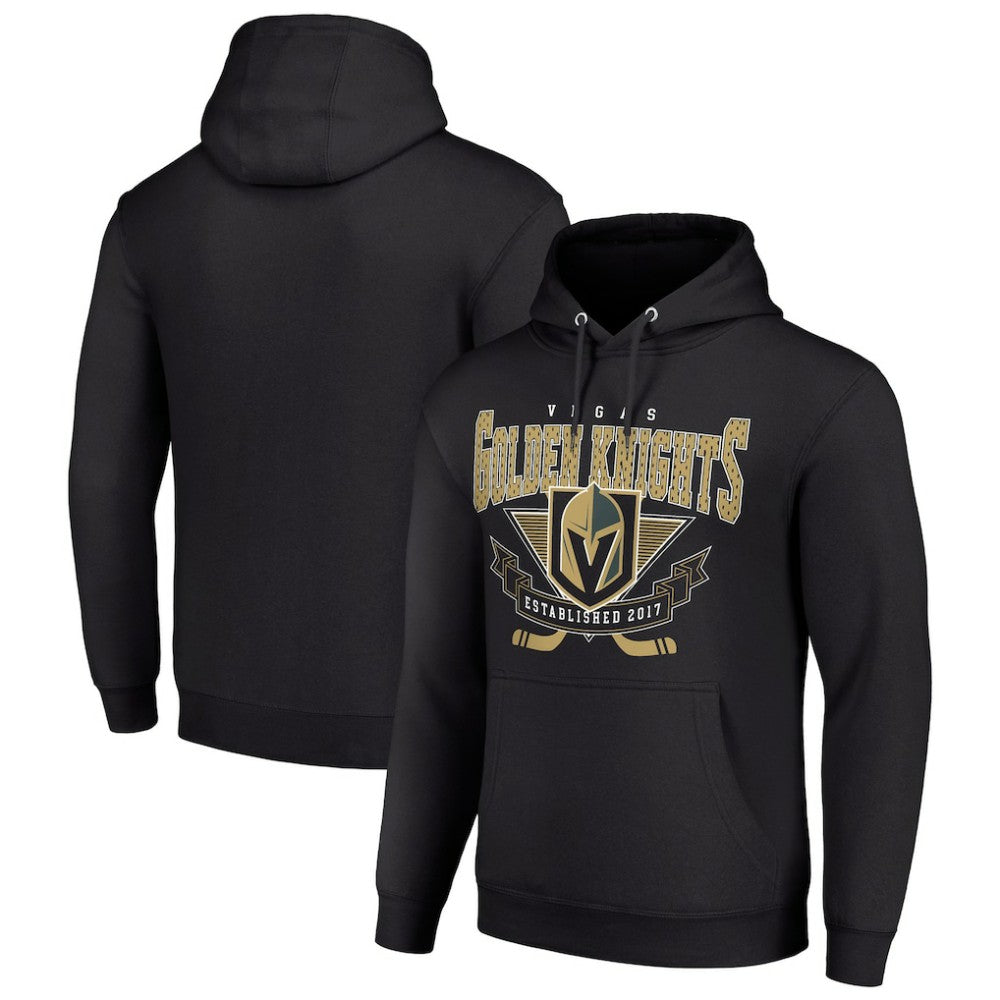 Vegas Golden Knights Starter Team Logo Graphic Fleece Tri-Blend Pullover Hoodie Outlet