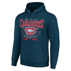 Montreal Canadiens Starter Team Logo Graphic Fleece Tri-Blend Pullover Hoodie For Sale